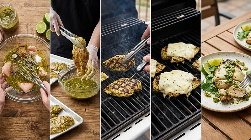 Grilled Chicken With Green Salsa