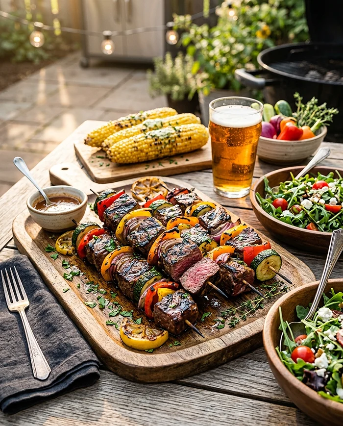 Grilled Kebabs Skewers