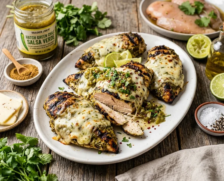 Grilled Salsa Verde Pepper Jack Chicken Recipe