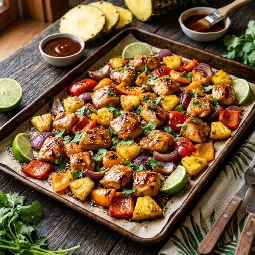 Hawaiian Chicken Sheet Pan