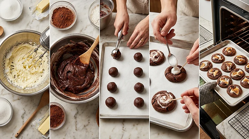 Homemade Chocolate Swirl Cookies