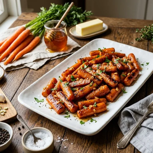 Honey Garlic Roasted Carrots 5 Honey Garlic Roasted Carrots