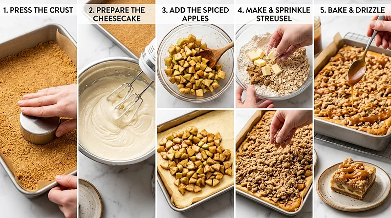 How To Make Caramel Apple Cheesecake Bars