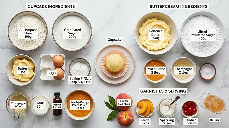 Peach Bellini Cupcakes 2 How To Make Peach Bellini Cupcakes
