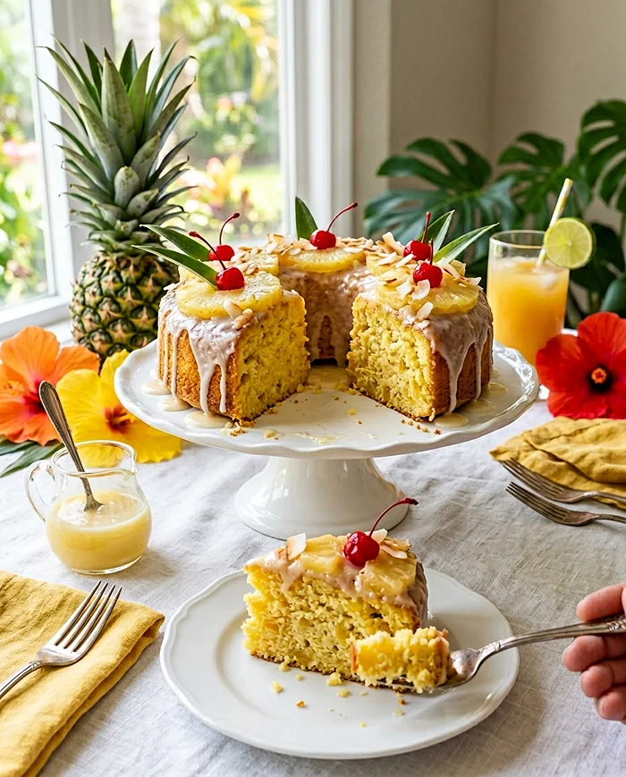 Juicy Heavenly Pineapple Cake