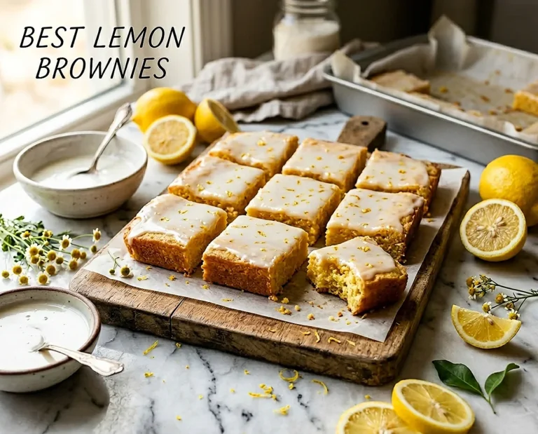 Lemon Brownies Recipe