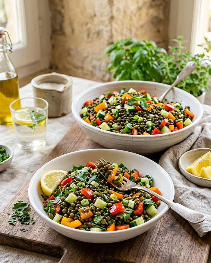 Mediterranean Lentil Salad 4 Lentils Mediterranean
