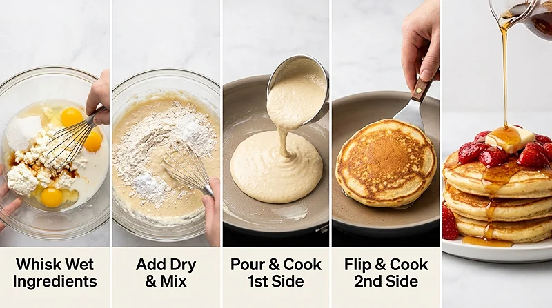 Fluffy Ricotta Pancakes 3 Light and Fluffy Pancakes