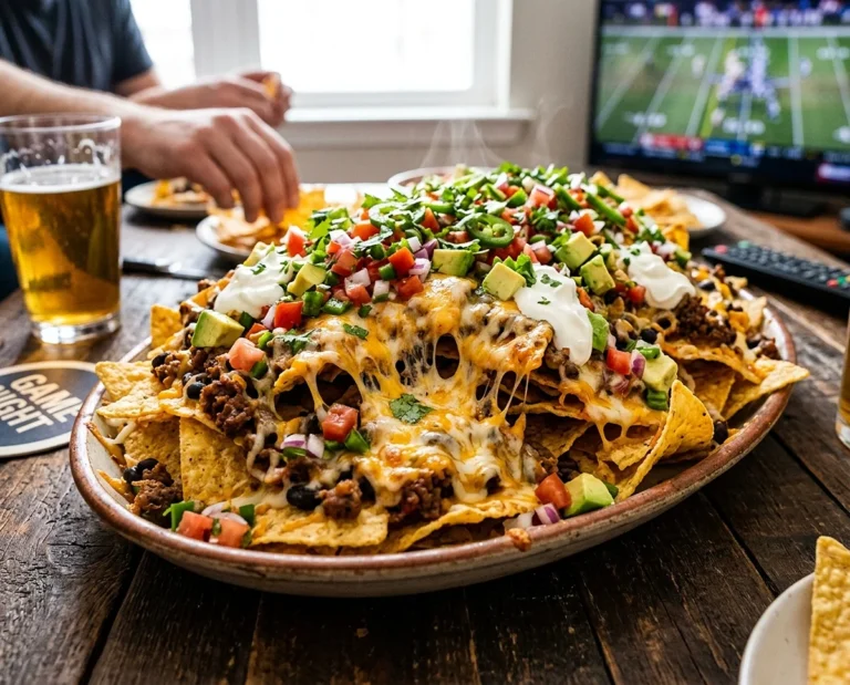 Loaded Game Night Nachos