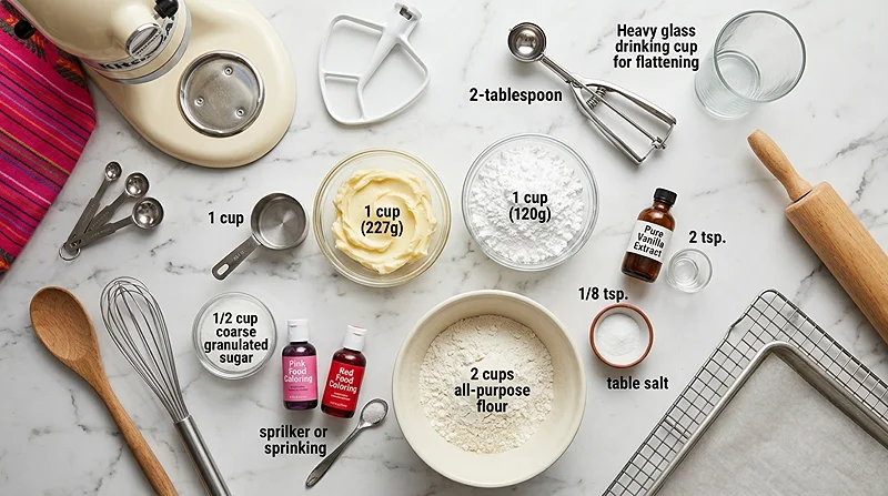 Mexican Pink Cookies 2 Mexican Pink Cookies Recipe