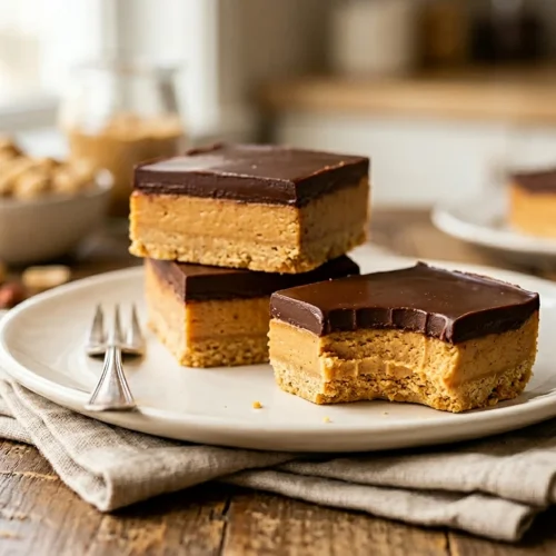 No-Bake Chocolate Peanut Butter Bars
