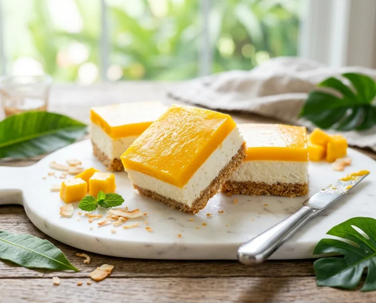 No-Bake Mango Coconut Squares