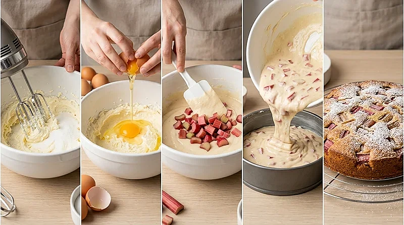 Norwegian Rhubarb Cake 3 Norwegian Recipes