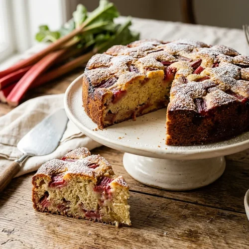 Norwegian Rhubarb Cake 5 Norwegian Rhubarb Cake