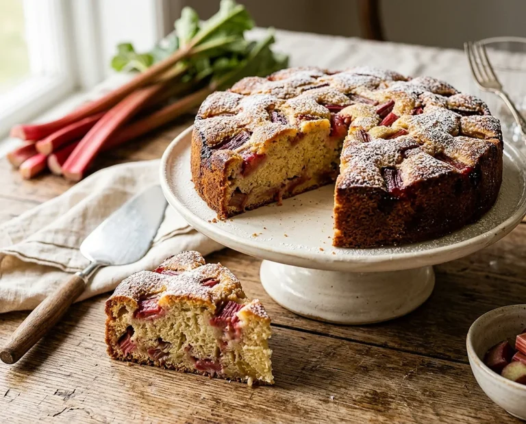Norwegian Rhubarb Cake