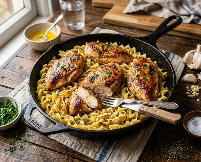 One-Pan Chicken with Buttered Noodles