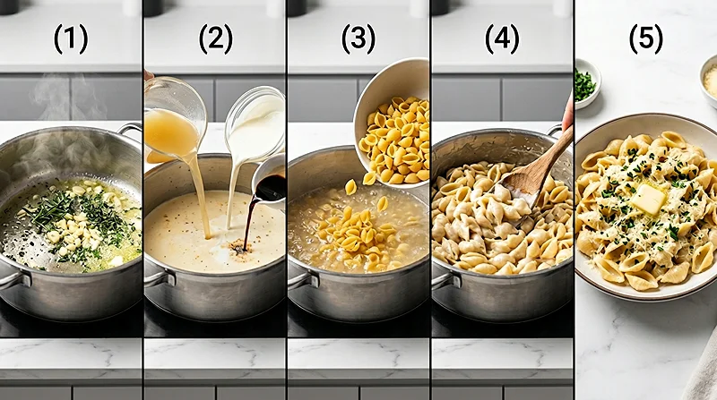 One-Pan Garlic Butter Pasta 3 One Pot Pasta Recipe