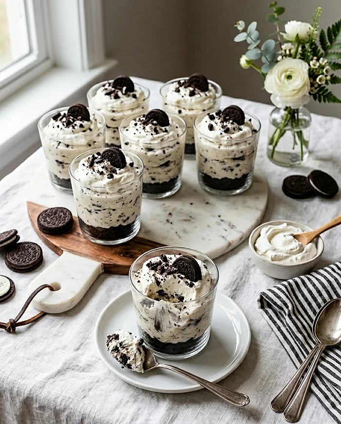 Oreo Cheesecake Cups No Bake