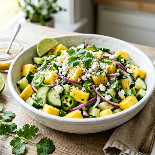 Pineapple Cucumber Salad
