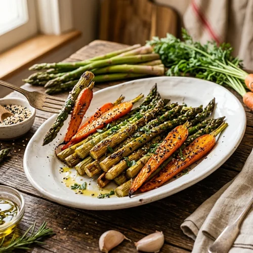 Roasted Asparagus & Carrots