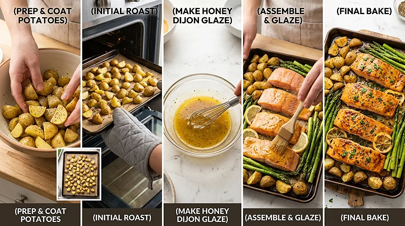 Salmon With Potatoes And Asparagus