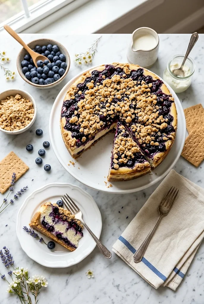 Blueberry Crumble Cheesecake 4 Seasonal Dessert Recipes