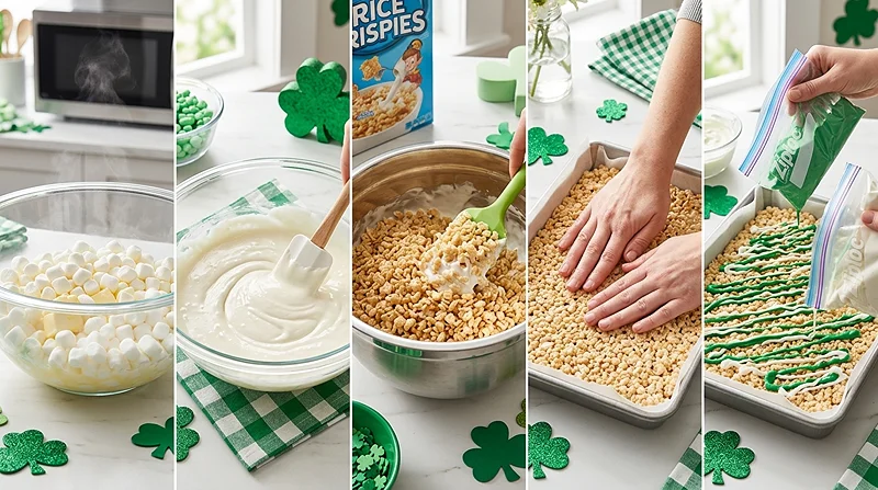 Shamrock Rice Krispie Treats