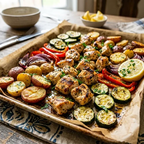Sheet Pan Lemon Herb Chicken Thighs 5 Sheet Pan Lemon Herb Chicken Thighs