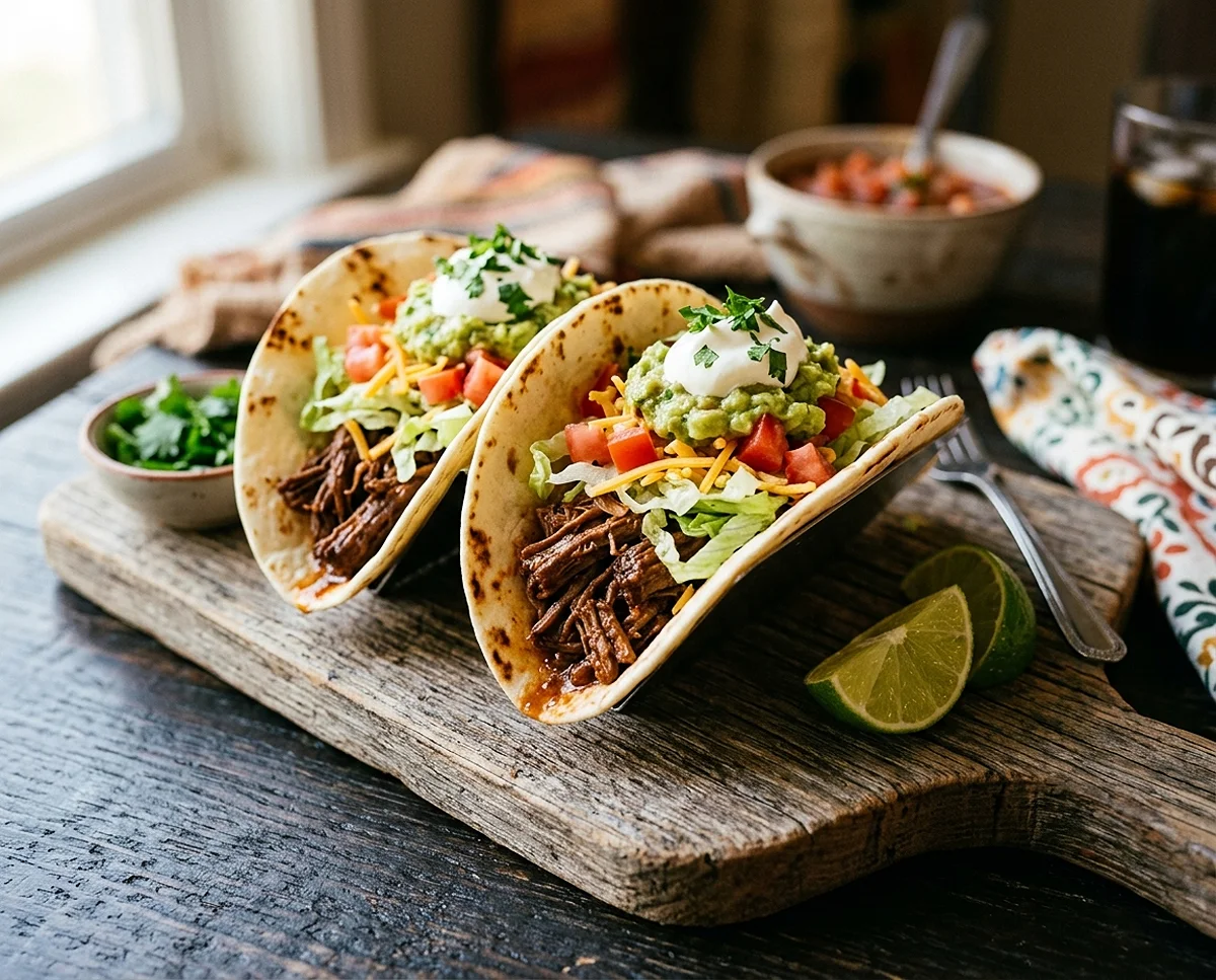 Creamy Tacos 4 Slow Cooker Beef Tacos