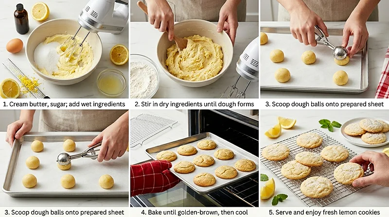 Soft Lemon Sugar Cookies