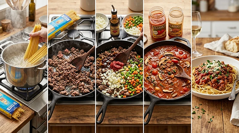 Spaghetti and Meat Sauce