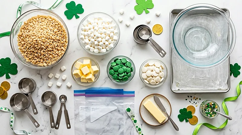 St Patrick’s Day Rice Krispie Treats
