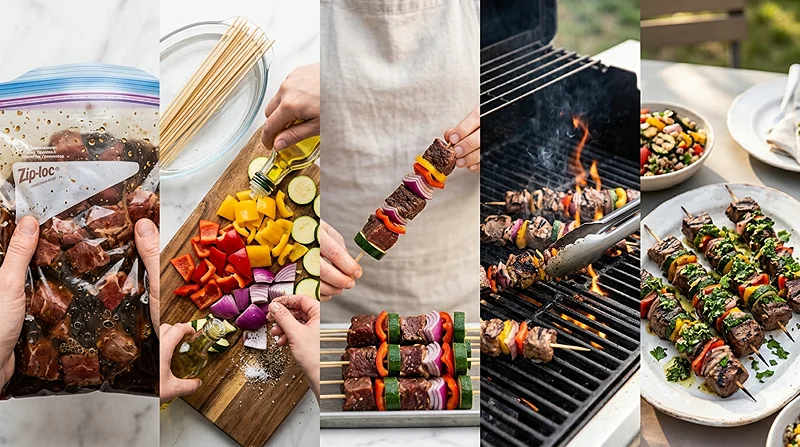 Steak Kabobs On The Grill Marinade