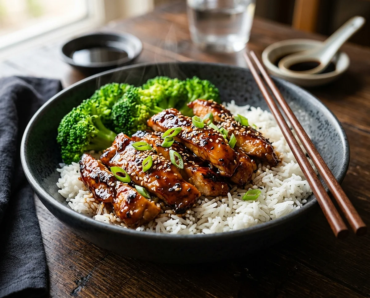 Sticky Teriyaki Chicken Rice Bowls