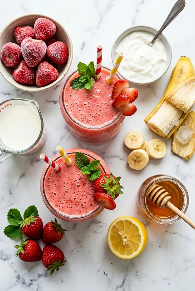 Strawberry Banana Smoothie Recipe Easy