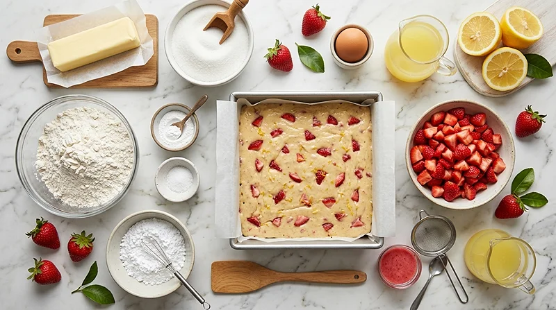 Strawberry Lemon Bars Recipe Healthy