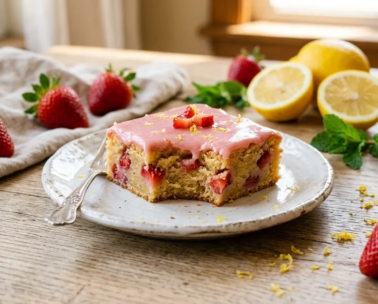 Strawberry Lemon Blondies