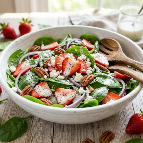 Strawberry Spinach Salad