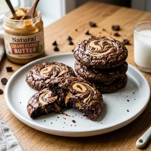 Swirled Brownie Cookies