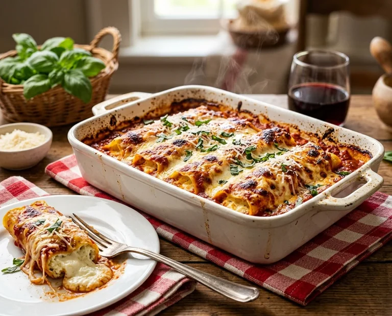 THREE CHEESE MANICOTTI