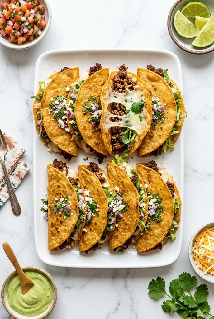 Crispy Beef Tacos 4 Tacos Beef