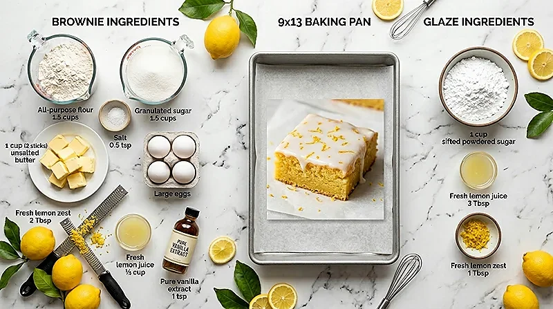 Viral Lemon Brownies