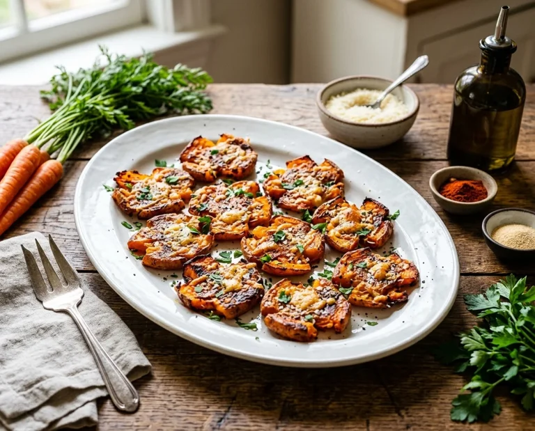 crispy smashed carrots