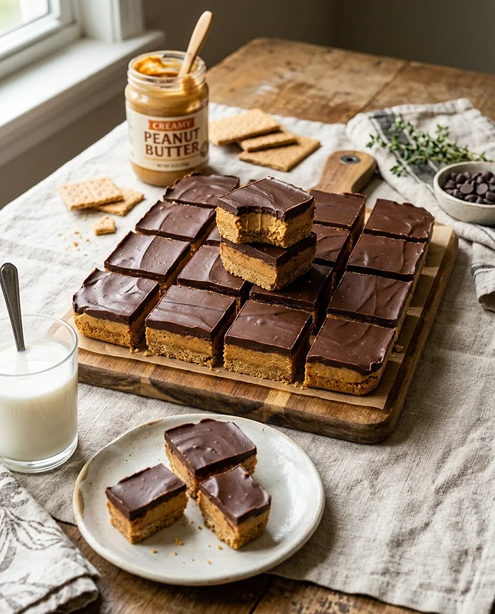 homemade peanut butter bars
