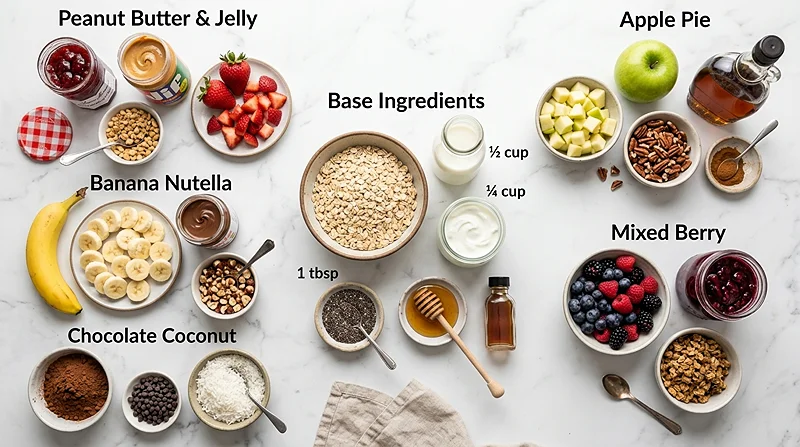 Easy Overnight Oats 2 oats recipe
