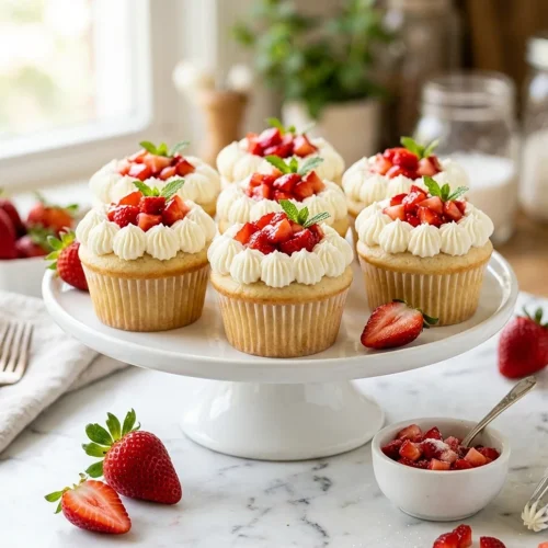 strawberry shortcake cupcakes