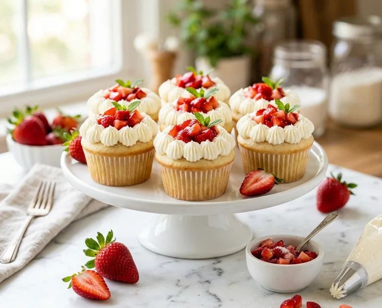 strawberry shortcake cupcakes
