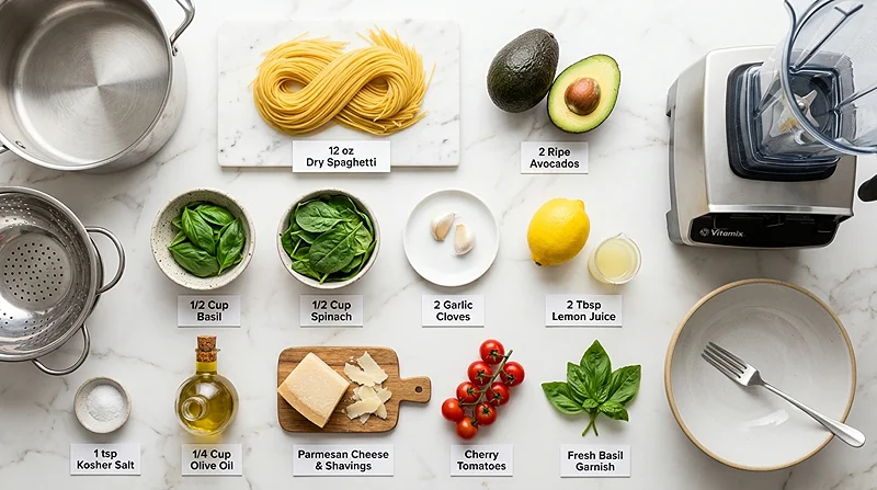 20-Minute Avocado Pasta