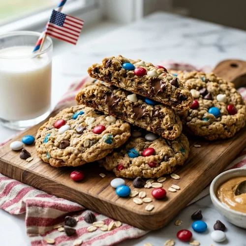 4th of July Monster Cookies