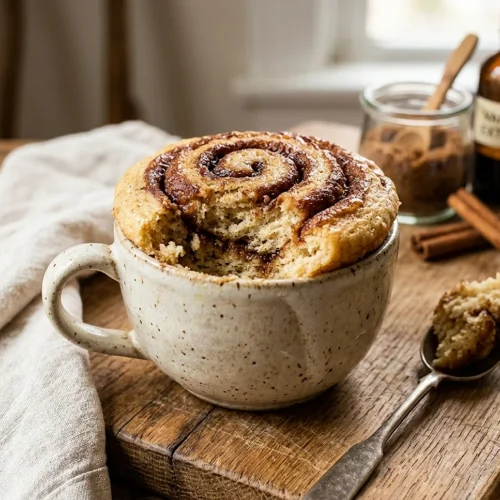 5-Min Cinnamon Roll Mug Cake 5 5-Min Cinnamon Roll Mug Cake